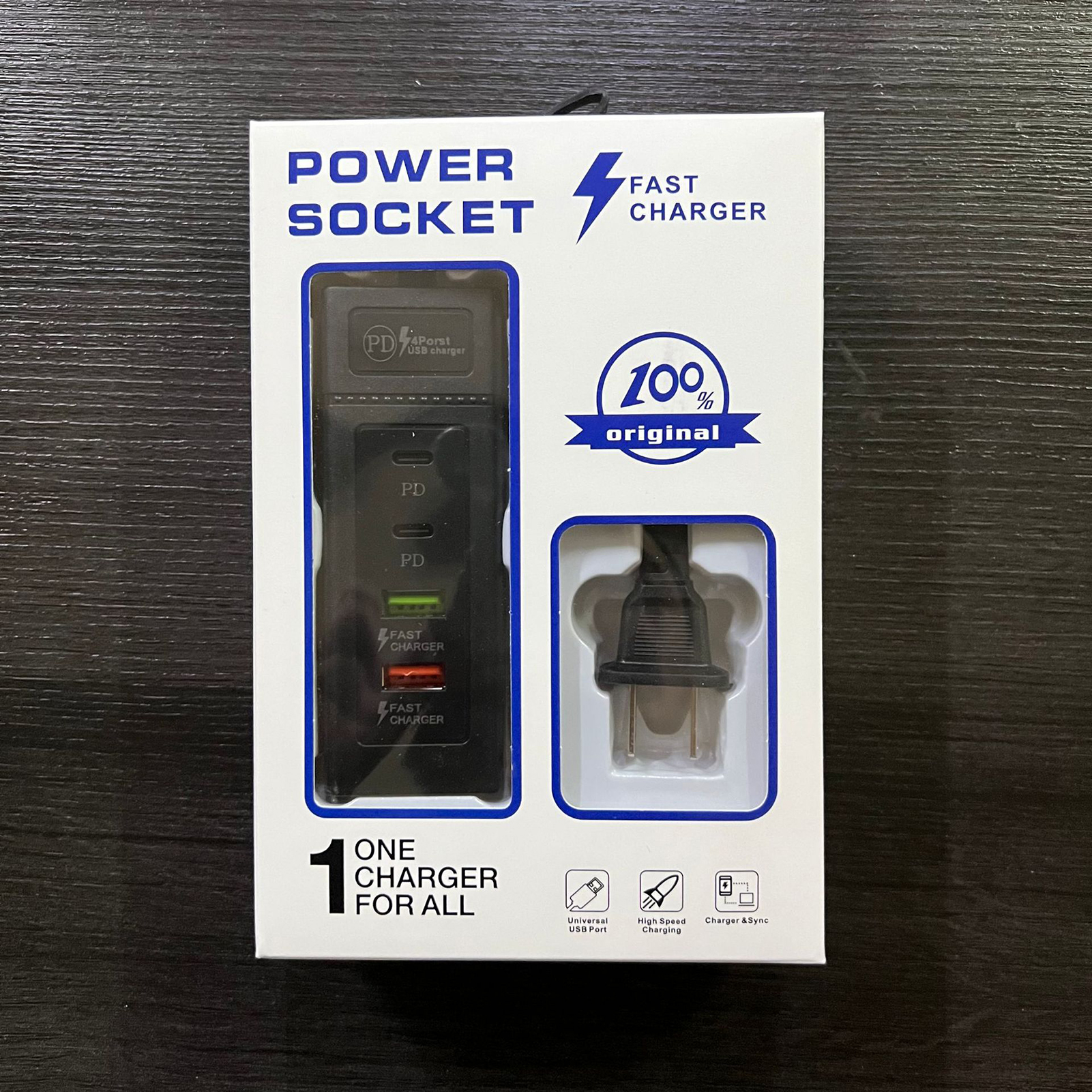NEWMANA Charger Socket Fast Charging Usb Power Strip Compact Plug Play Multi-port Charger