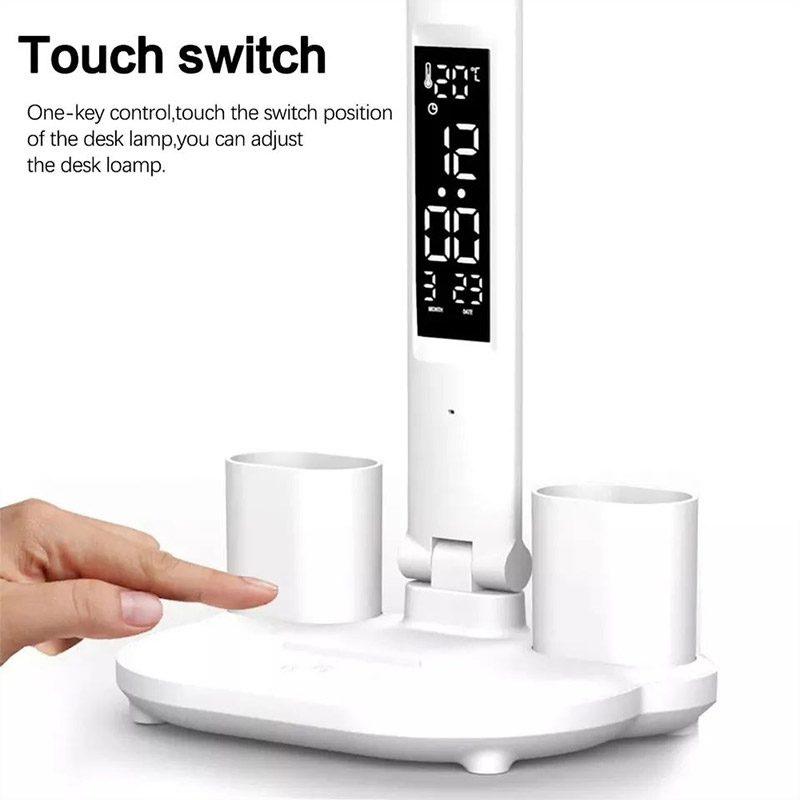 JIASHI Đèn bàn đèn học ký túc xá đèn bảo vệ mắt sạc đèn bàn đèn đầu giường Đèn Bút đa chức năng đèn học để bàn cho bé đen học để bàn đèn sạc tích điện đèn học để bàn chống cận thị