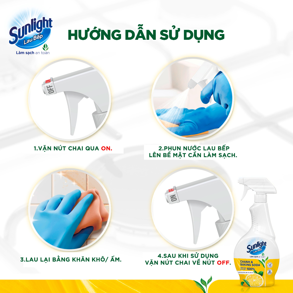 Nước Xịt Sunlight Lau Đa Năng Chanh Sả - Chai 500ML (Nâng Cấp Từ CIF)