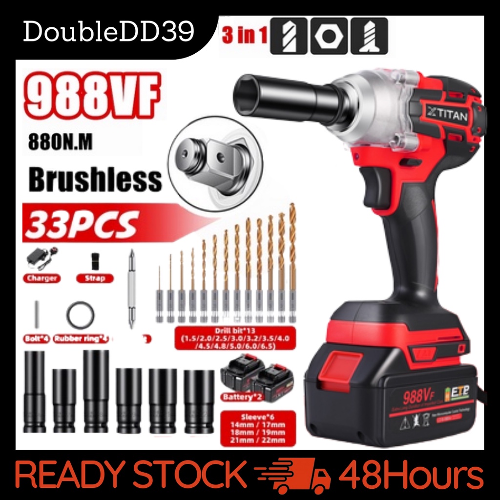 Bosch 3 in 1 Impact Wrench 988vf 880N.m 