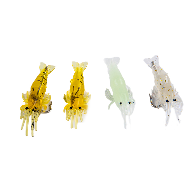 10Pcs%204cm%20Artificial%20Soft%20Shrimp%20Lure%20Worm%20For%20Fishing%20Bait%20Hook%20Crankbait%20Lures%20ZHIXING%20-%20Image%203