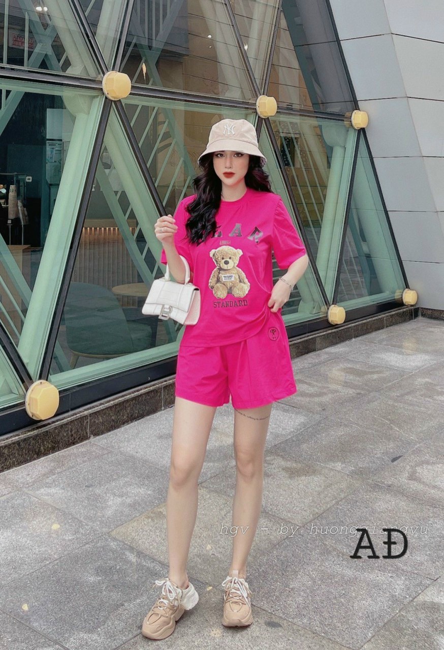 Sét đồ bộ nữ in bear gấu mặc nhà,chất thun cotton co dãn tốt,thoáng mát cực đỉnh_tp