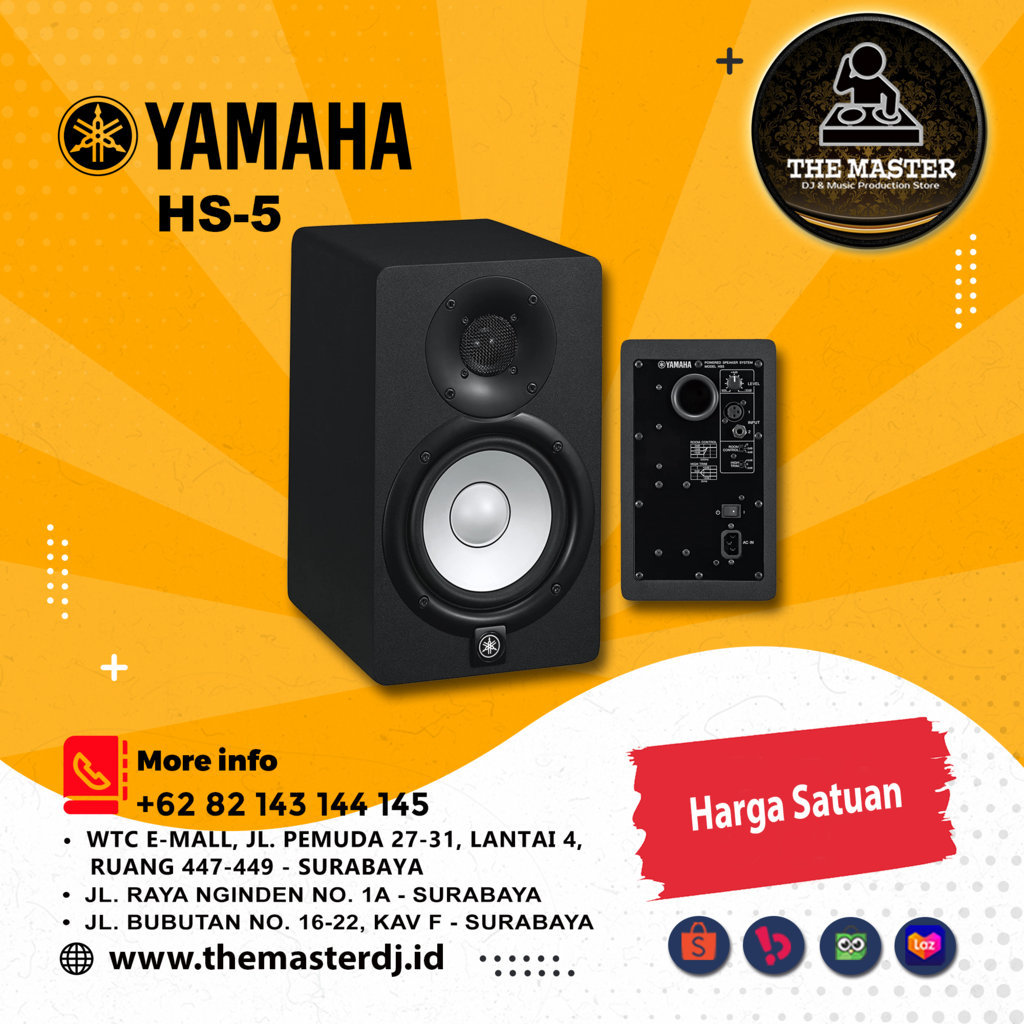 HS-5 Powered Studio Monitor Speaker 