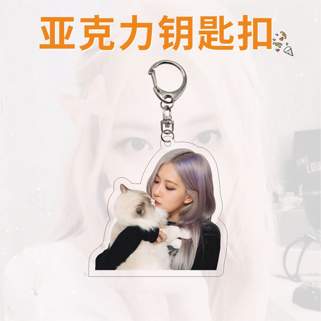 Móc Khóa Hình Hoa Hồng BLACKPINK