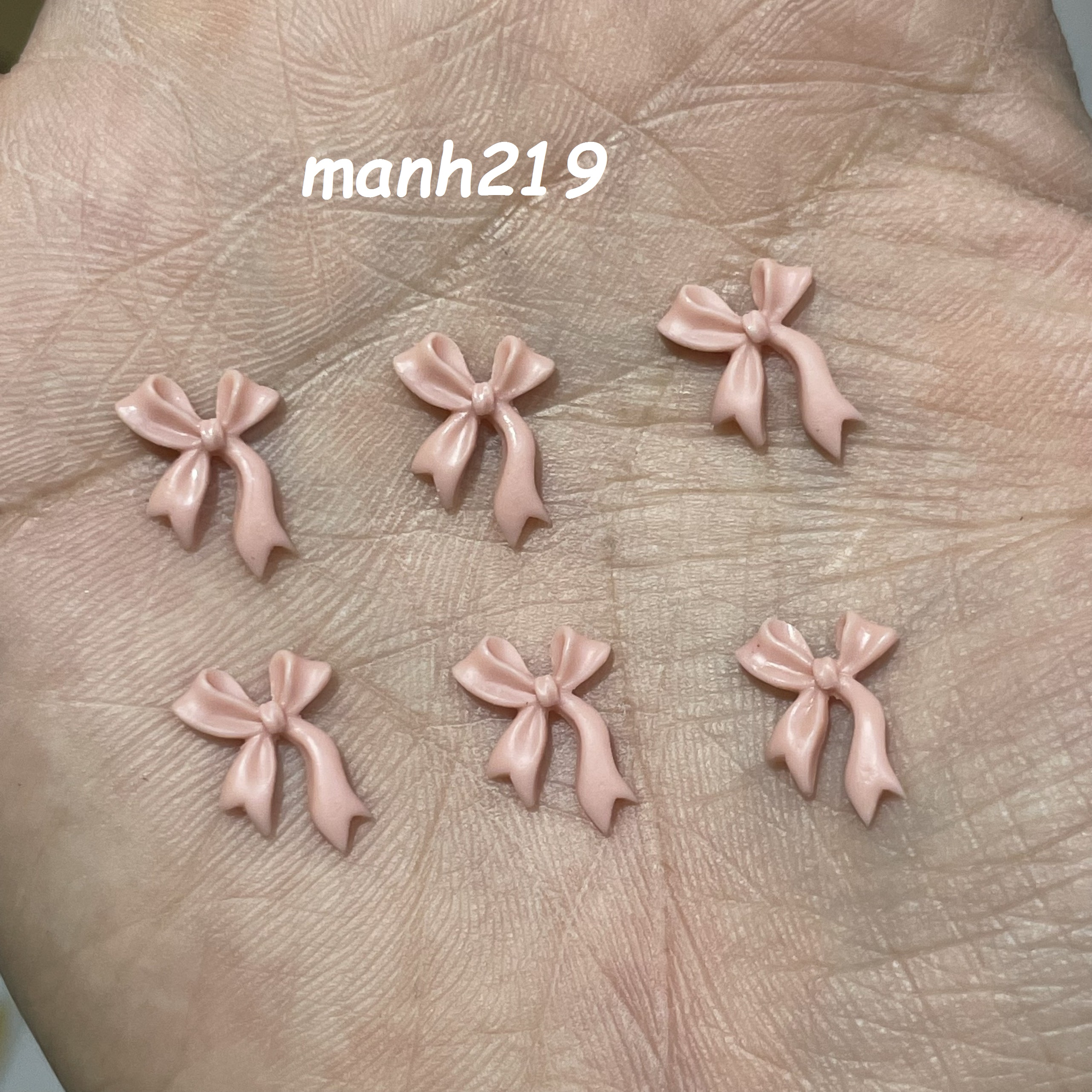 Charm nơ trang trí đính móng, phụ kiện nail - sinailmi