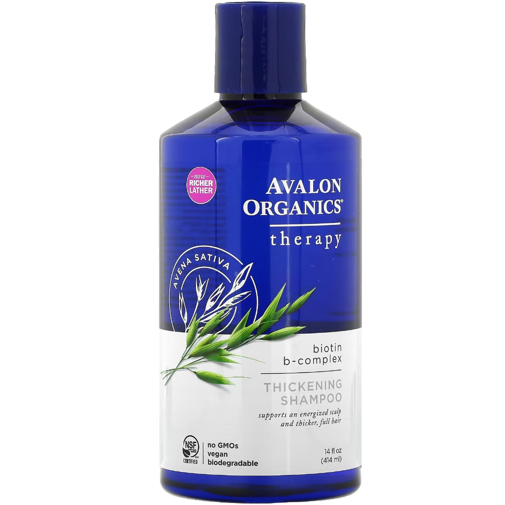 Avalon Organics, Thickening Shampoo, Biotin 14 fl oz (414 ml