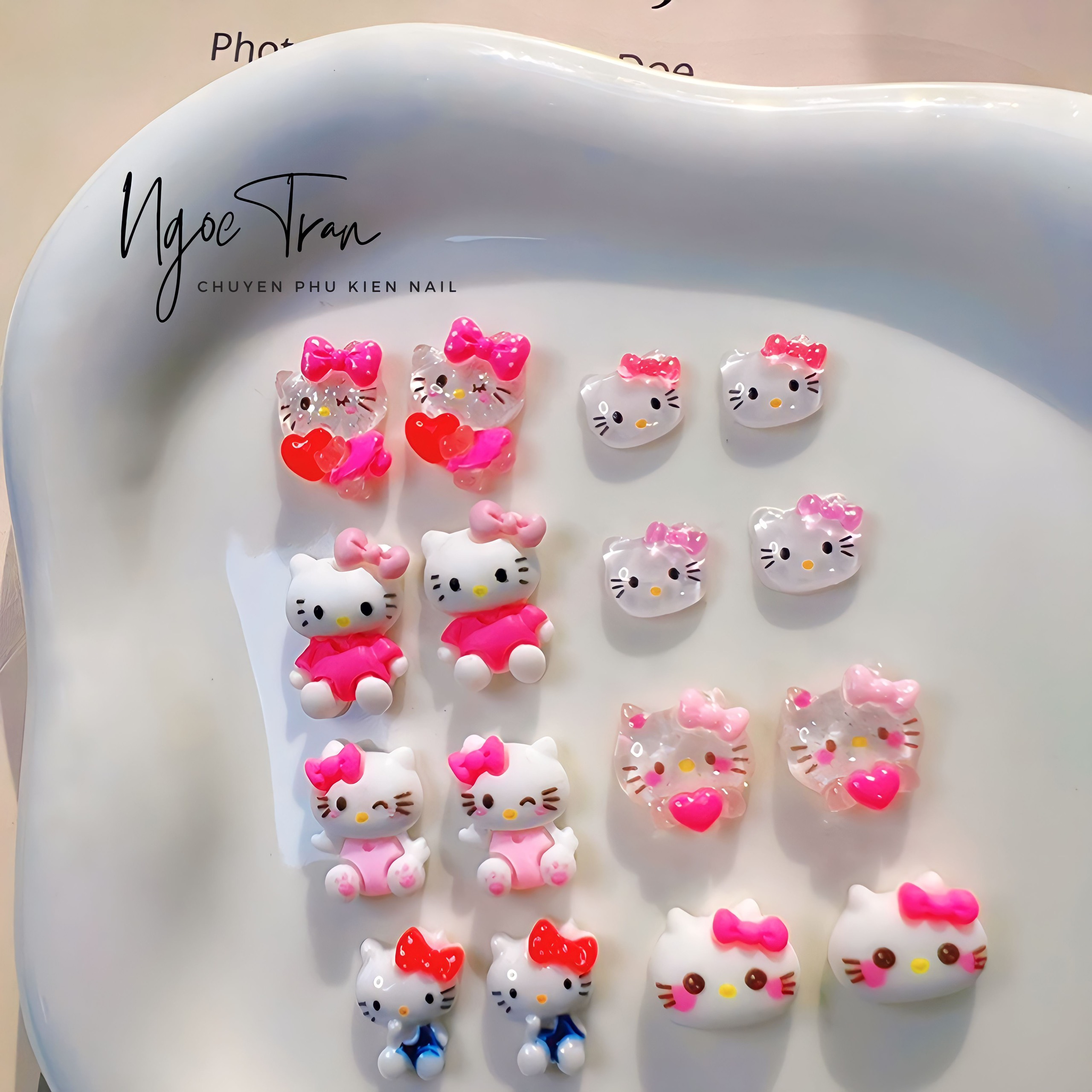 Charm Hoạt Hình HELLO KITTY | Trang Trí Móng Tay