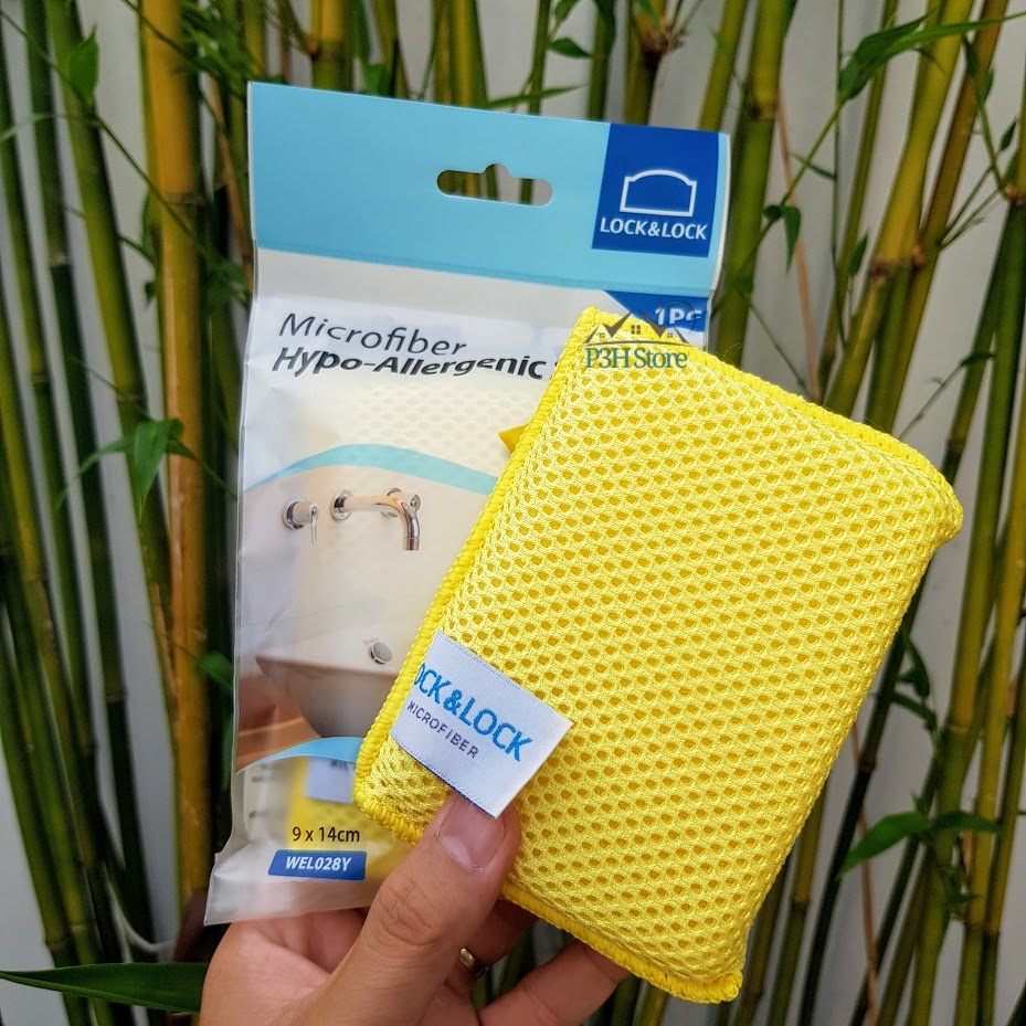 Lock&Lock Microfiber Multi-Purpose Cleaning Dishwashing Pad Wel028 Wel029