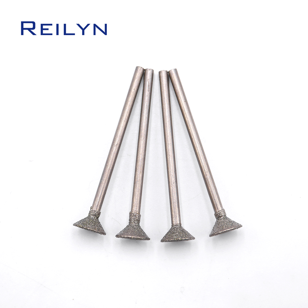 C2-type 24Pcs hạt mịn Energy Kim Cương dao doa Mài Răng đầu mài Mài Mài Mòn Đầu Cho Chết Máy Xay/Dremel/Dụng cụ xoay
