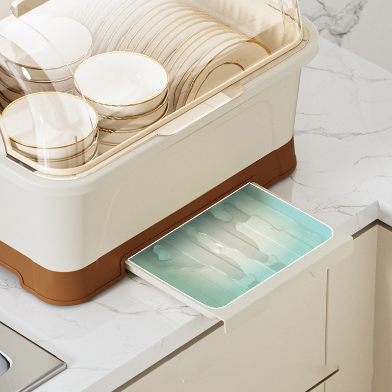 Bowls, chopsticks, storage box, kitchen, household, covered dormitories, dish storage rack, plastic cupboard, bowl box, and bowl rack that can be drained