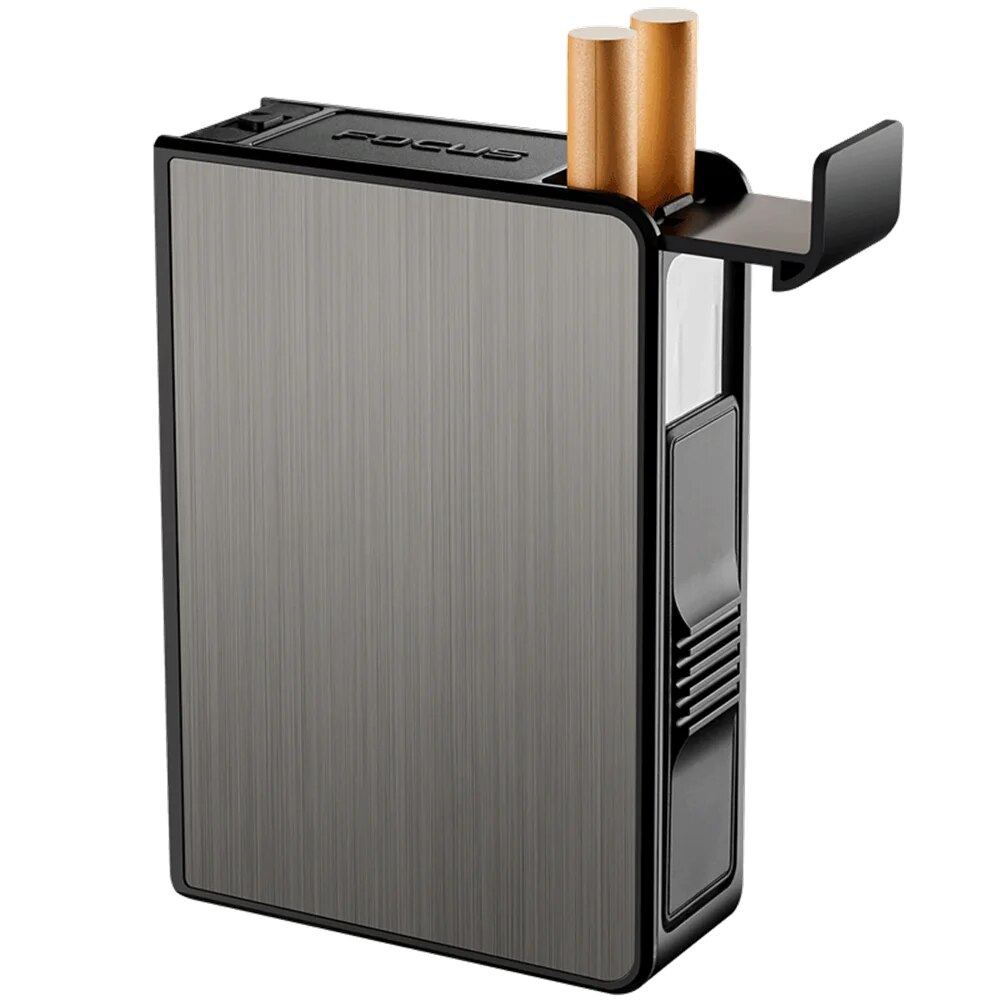 【Factory-direct】 New Automatic Case Hold 20pcs Cigarettes Portable Waterproof Moisture Proof Pocket Storage Box Tool