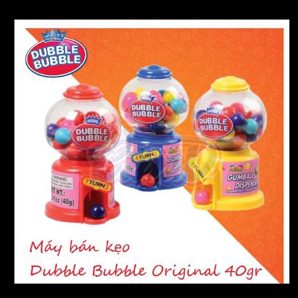 Combo 3 Máy bán kẹo Dubble Bubble Original 40gr