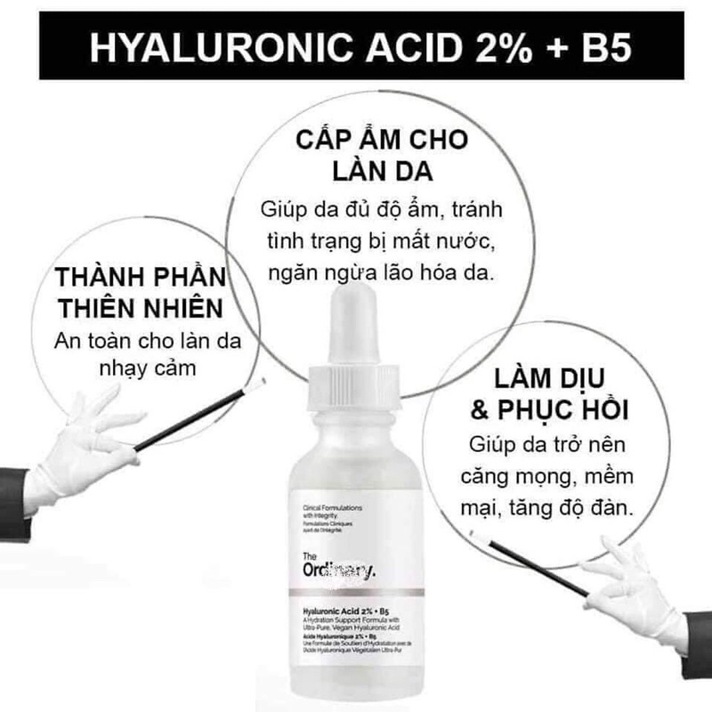 Serum The Ordinary 30ml Niacinamide/ B5/ Buffet/ Marine Hyaluronics/ HA
