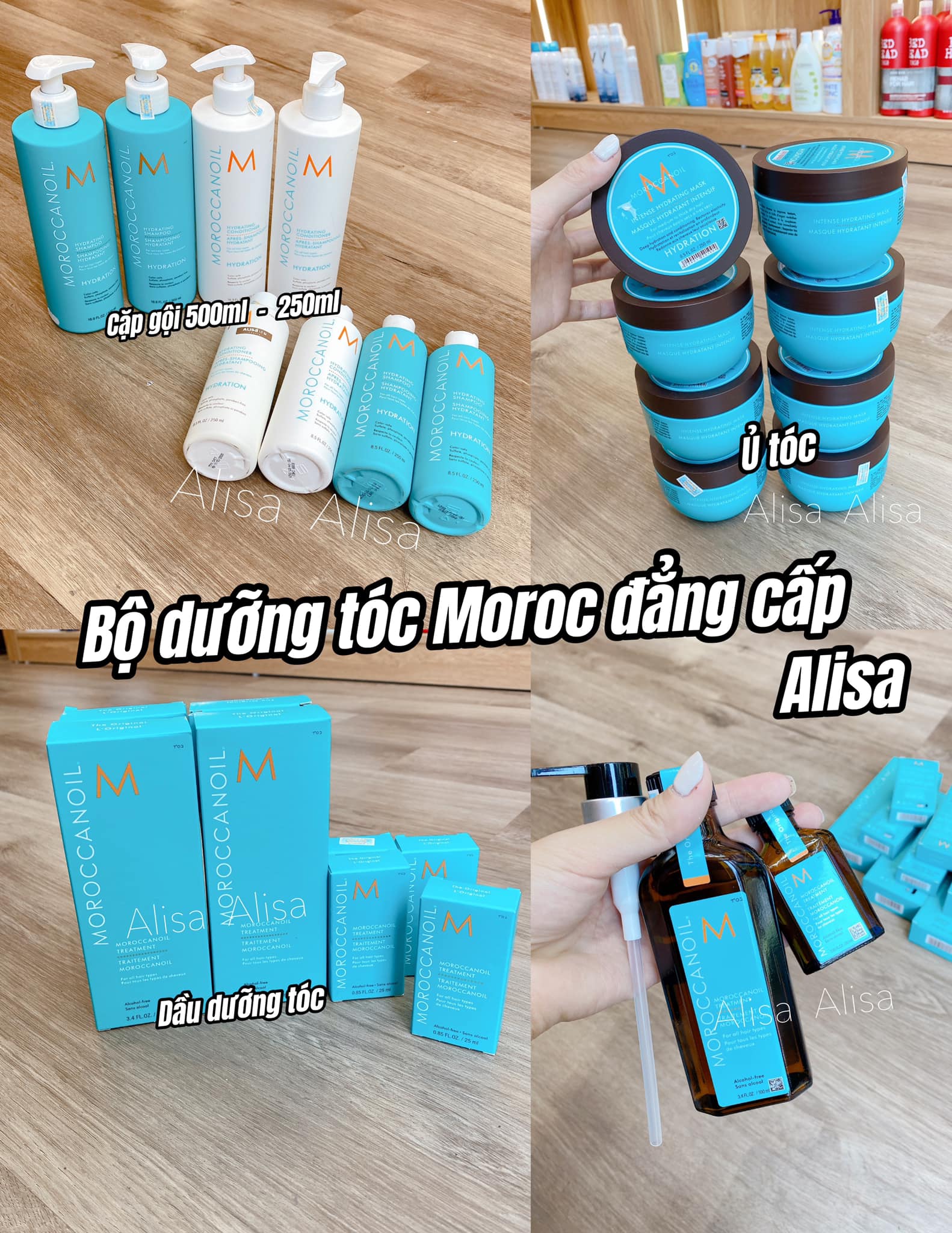 Set gội xả dưỡng Moroc - ALISA