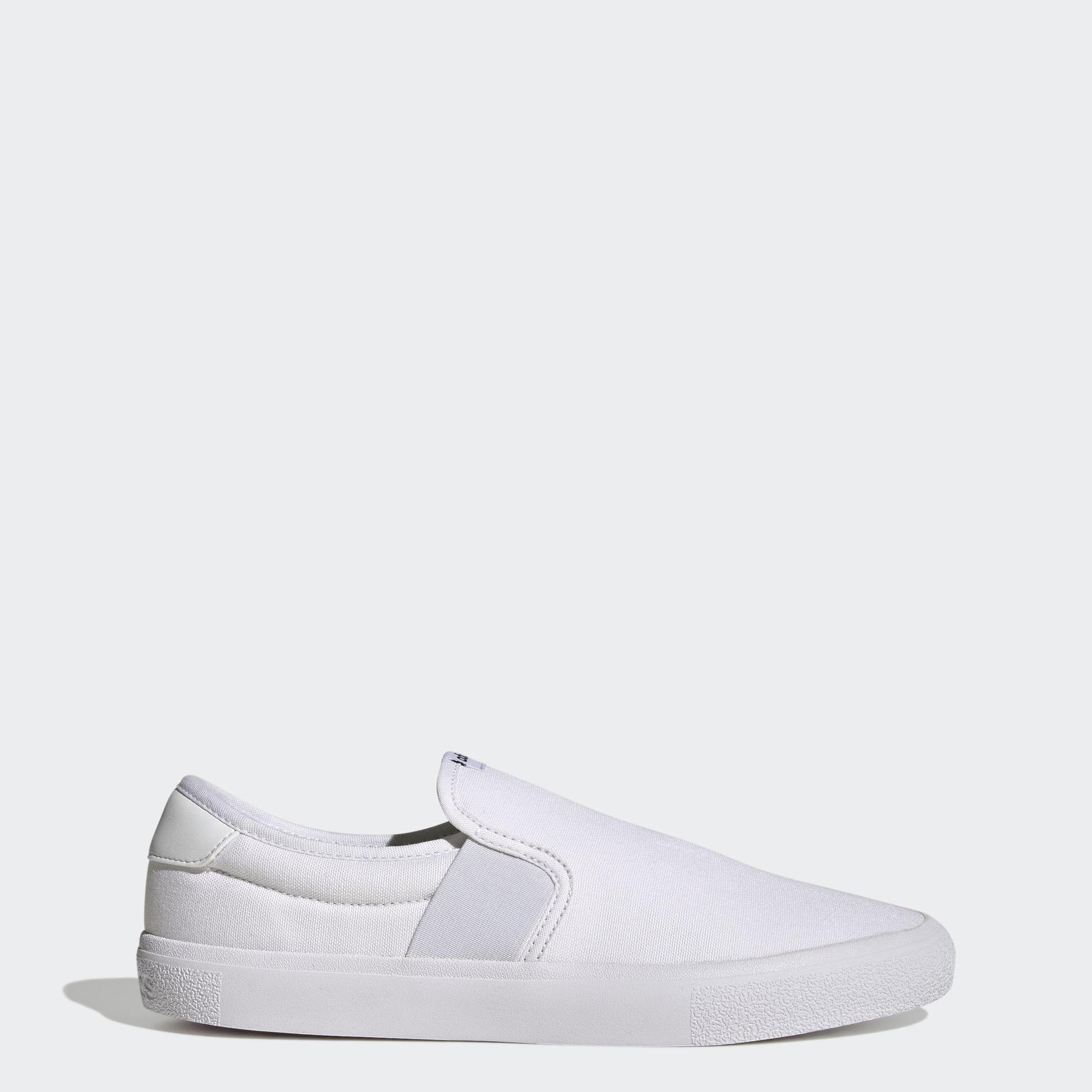 Adidas trượt ván giày slip-on canvas vulc raid3r lifestyle skateboarding unisex trắng hp6555