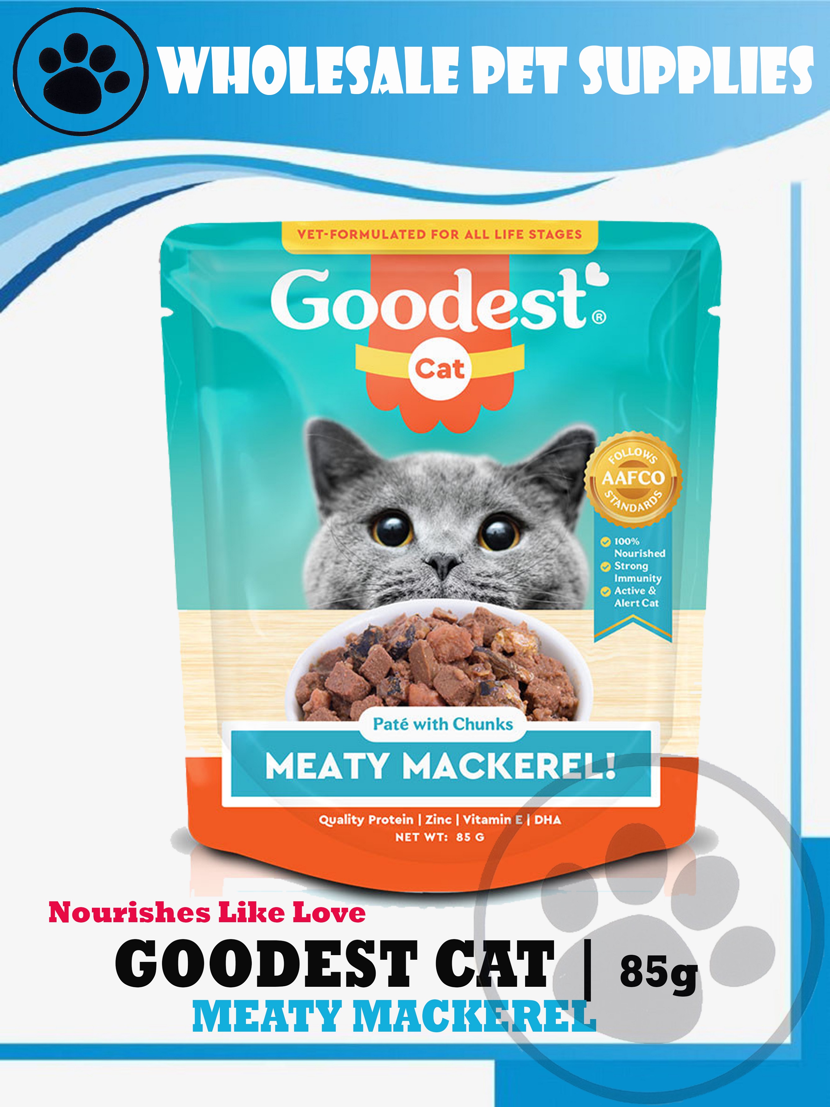 GOODEST CAT Wet Food in Pouch (MEATY MACKEREL) 85g Lazada PH