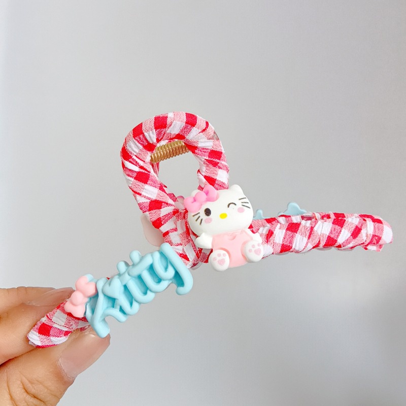 SANRIO Kẹp Tóc Hình Hello Kitty Xinh Xắn Cho Nữ