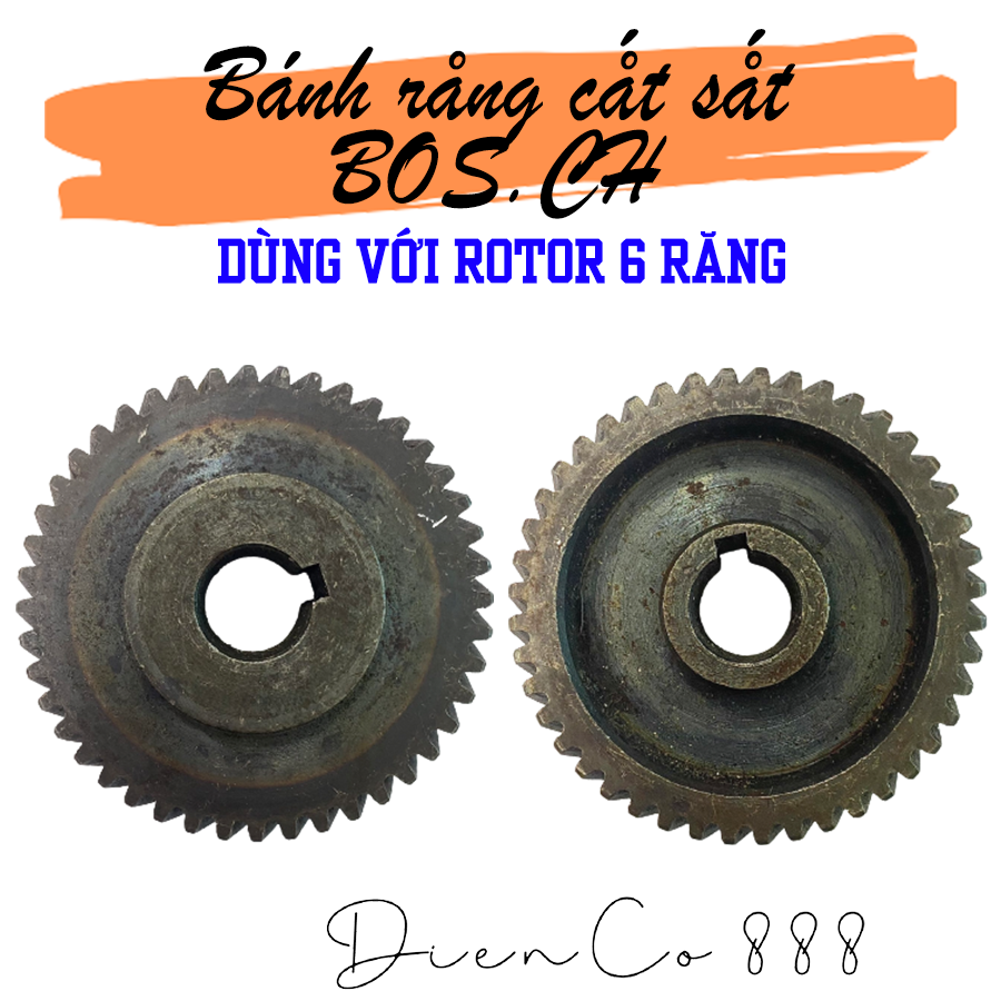 (Helical Gear 44) Nhông bánh răng cắt sắt BOSCH 44 Răng kích thước 16x70x 9mm - Dùng với rotor 6 RĂNG