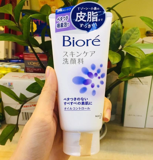 [Nội địa Nhật Bản]Sữa rửa mặt Biore Skin Care 130g