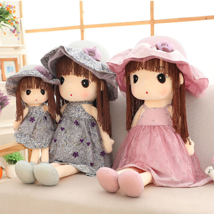Búp Bê bông cô gái đáng yêu 45cm -60cm