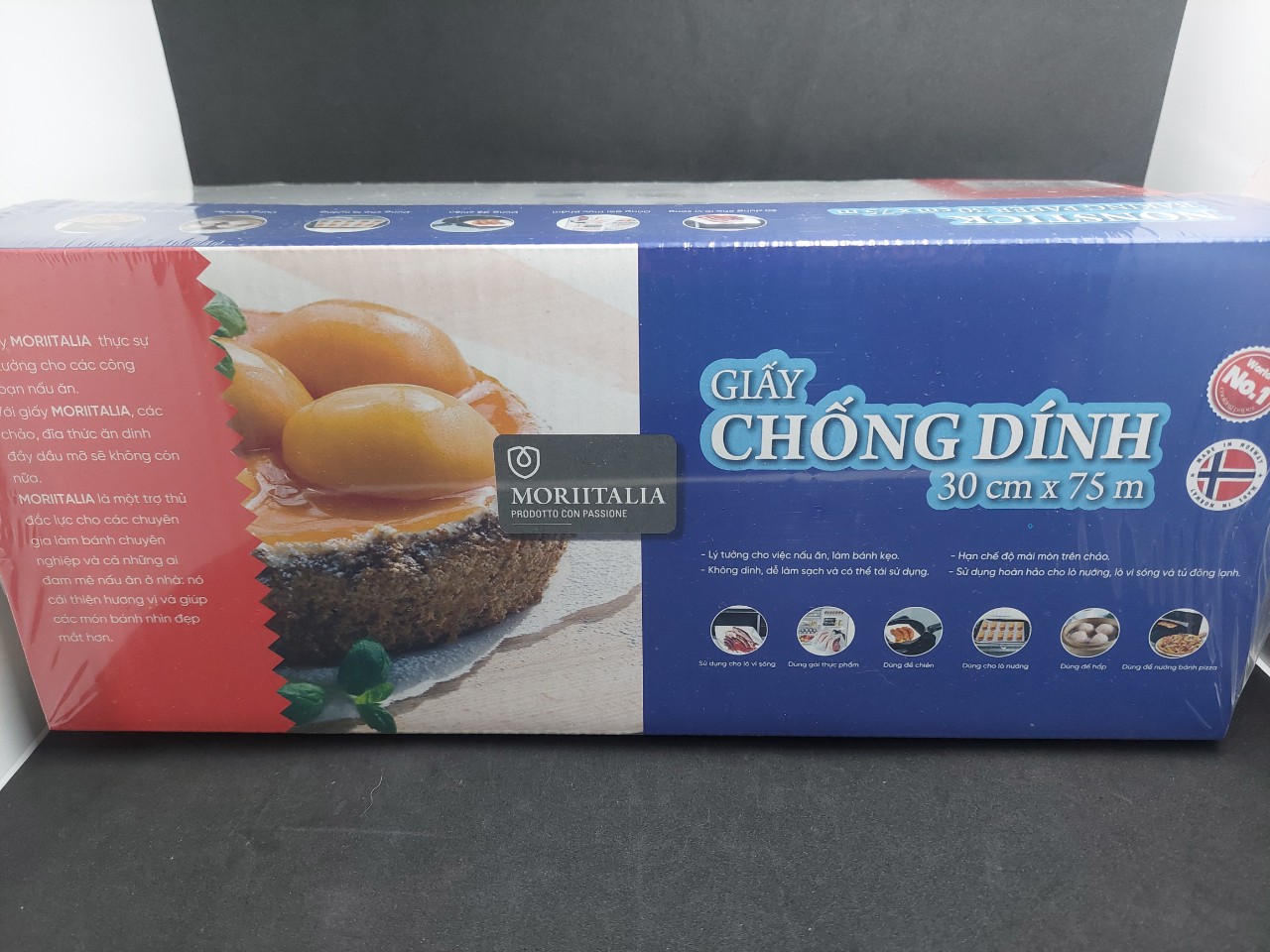 Giấy nướng bánh Moriitalia ( Rộng 30 cm x Dài 75 m)