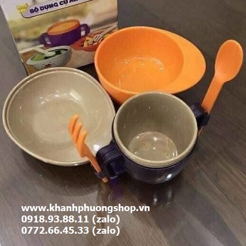 bộ ly chén dĩa cho bé ăn dặm - bộ ly chén dĩa
