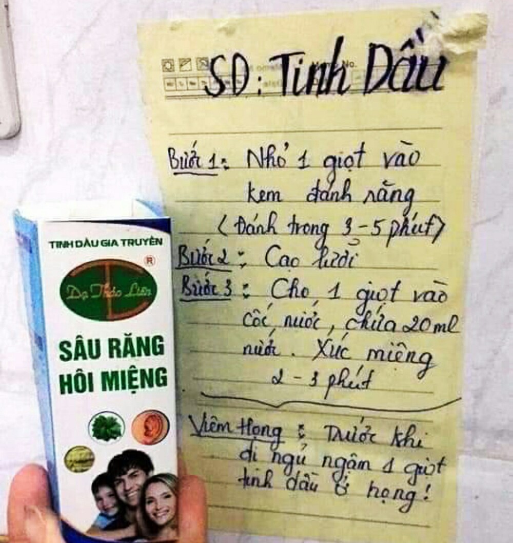 Tinh dầu răng miệng Dạ Thảo Liên chính hãng