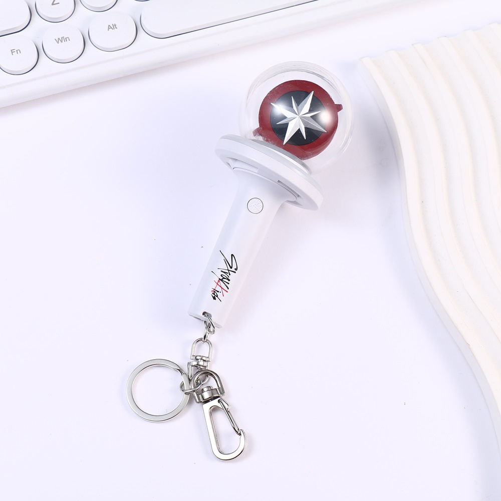 【Shop with Confidence】 【Top selling Idol stray kids Lightstick keyring SKZ mini glow keychain pendant stay gift.