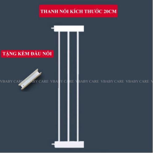 Thanh nối 20cm tấm chắn cửa cầu thang vbaby