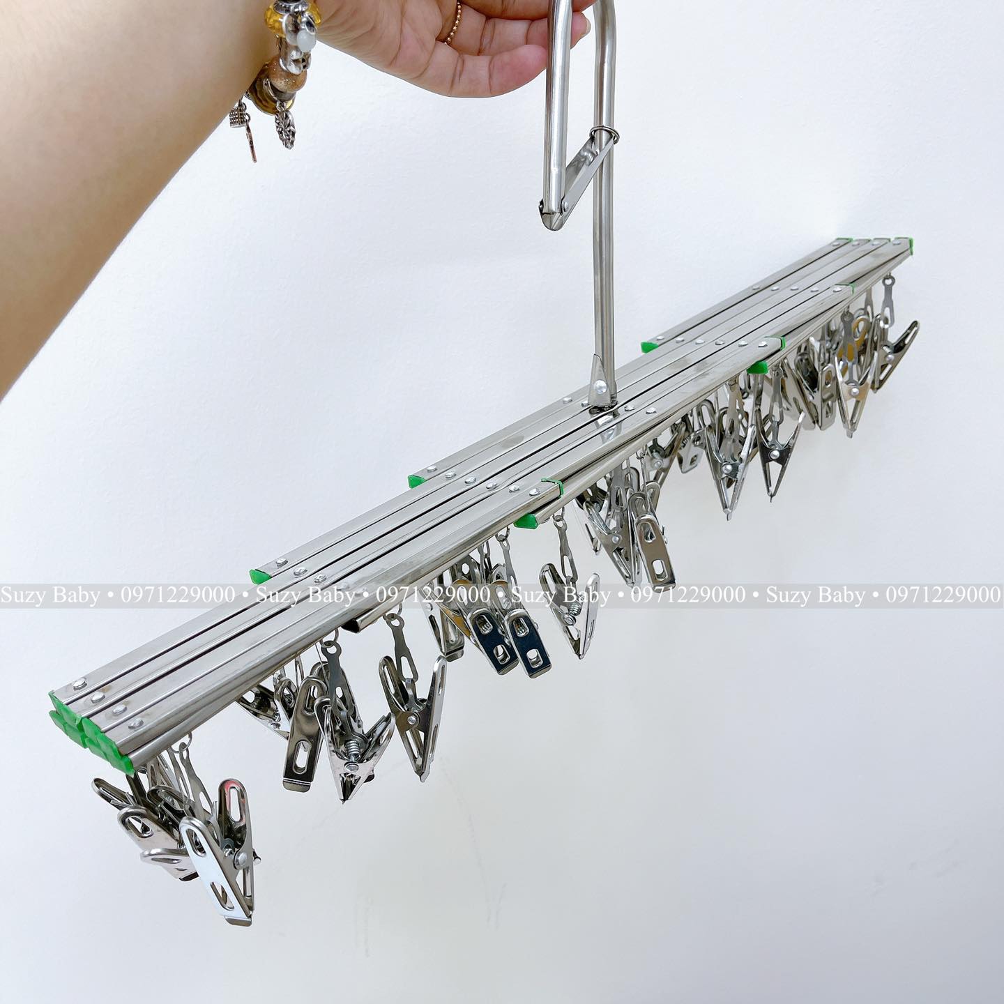Móc trùm inox 32 kẹp cho bé phơi đồ