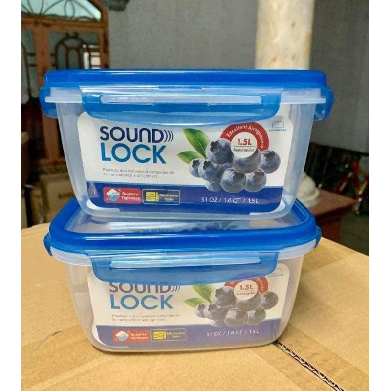 COMBO 5 HỘP NHỰA LOCK & LOCK SOUND LOCK 1.5L