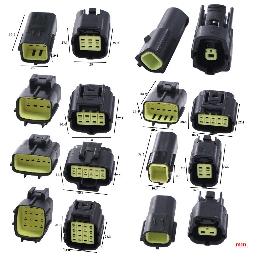 Male Female .8mm Terminal Plug Line Docking Quick Connection Motorcycle ...