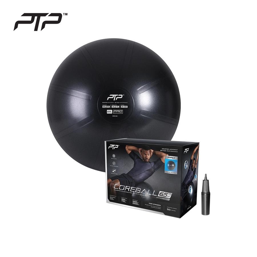 Ptp unisex 65cm-onyx pump gym ball cbpro 65cm