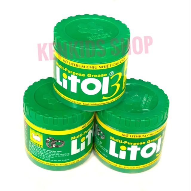 Mỡ bò bôi trơn chịu nhiệt cao cấp Litol
