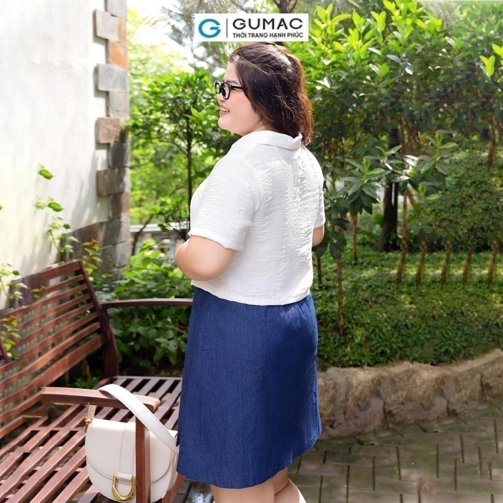[CHỈ 20.9 |Voucher 5-15% đơn 119K] Áo kiểu bigsize cổ sơ mi thời trang GUMAC AD10044