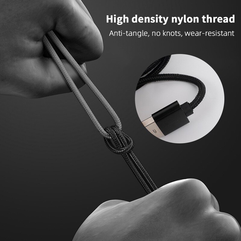 Cáp sạc USB 3A Sạc nhanh USB Micro Loại C Cáp sạc dữ liệu tương thích với iPhone Xiaomi Samsung
