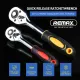 Remax 1/4" 3/8" 1/2"inch Ratchet Wrench 24 Teeth Extending Telescopic Ratchet Socket Wrench Reversible Tool Plat 1pc. 