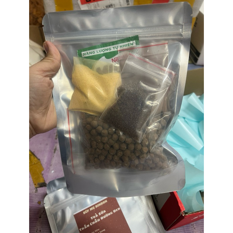 Set nguyên liệu Milo dầm trân châu - pudding