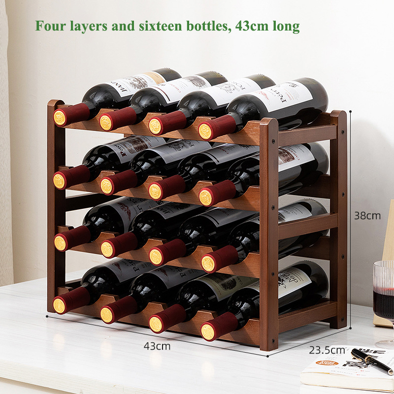 Wine shelf, home wine rack ornaments, display shelves, wine cabinet shelves, multi-bottle lattice, simple tabletop for wine storage