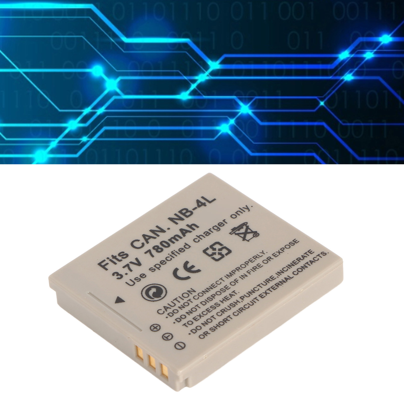 Camera Battery Replacement Replacement Camera Lithium Ion Battery 780mAh NB 4L High Capacity Lightweight 3.7V for 115 for 255 for 225 for 120