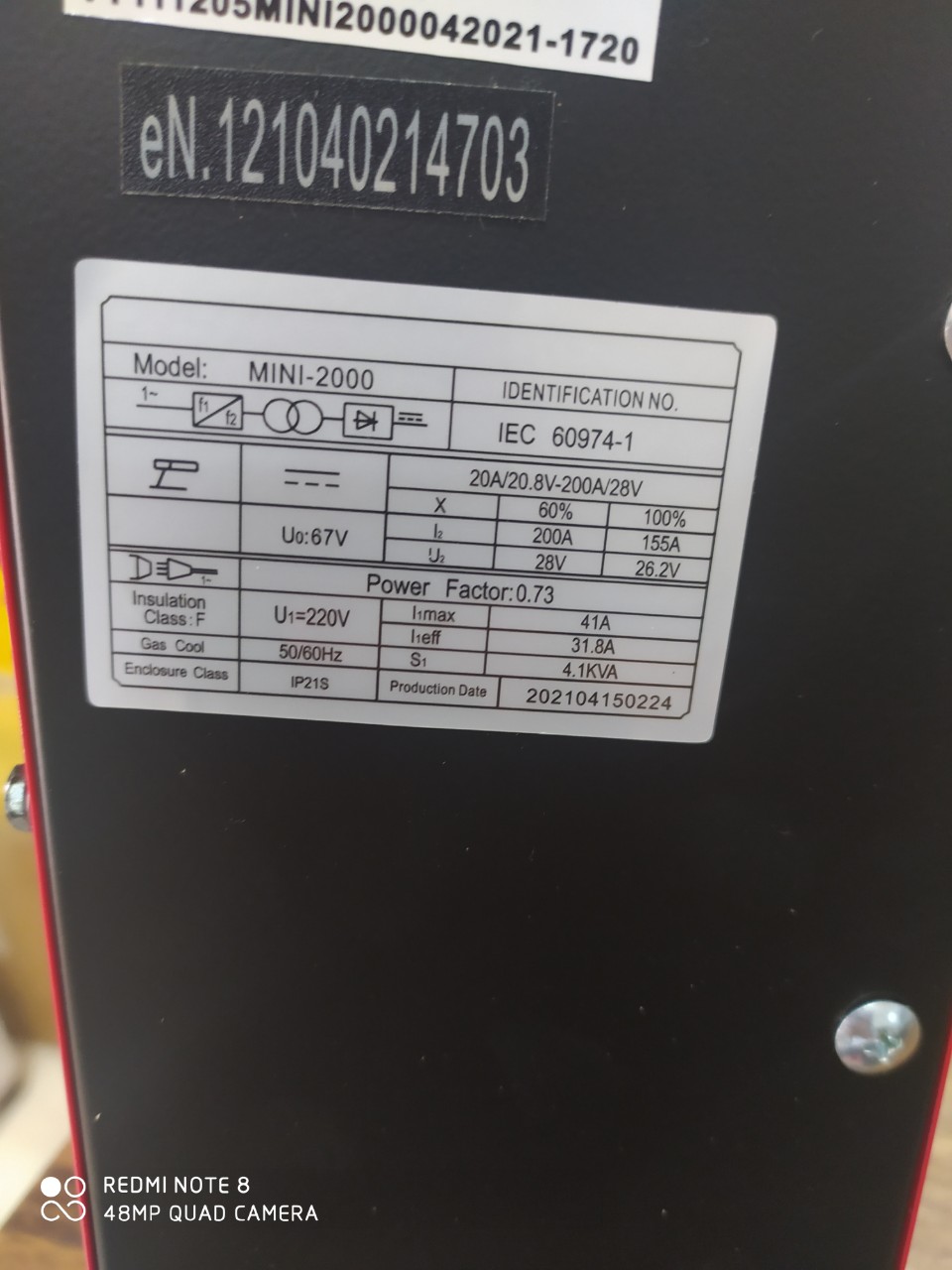 Máy Hàn Que Redbo Mini 2000 Chính hãng  - (Tặng kèm 1 ke góc ) Bảo hành 12 tháng