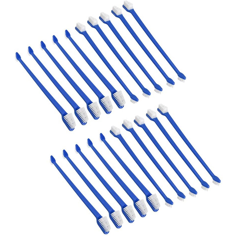 Dog Toothbrush, 4 Packs Silicone Pro Double-Sided Soft Comfort