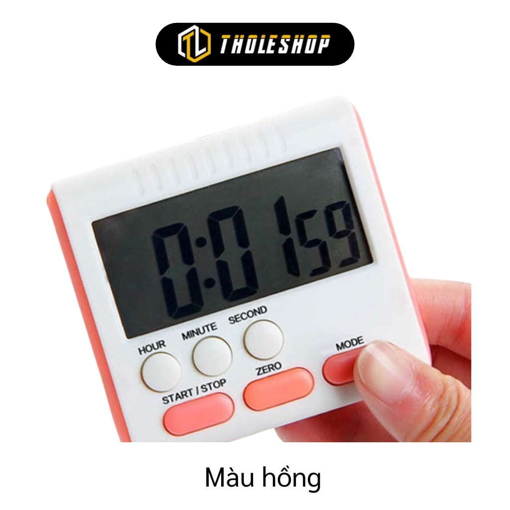 Đồng Hồ Hẹn Giờ - Đồng Hồ Bấm Giờ Nấu Ăn Màn Hình LCD Lớn - Đồng Hồ V3 Đếm Ngược Thời Gian Bỏ Túi Mini