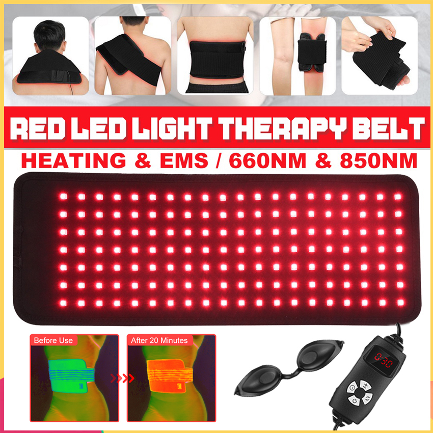 Ánh sáng hồng ngoại Đai trị liệu 850nm 660nm đệm eo Massager trở lại khớp vai