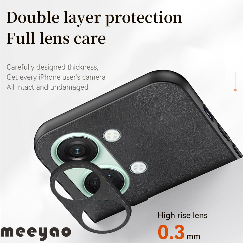 Case OnePlus Ace2V Soft Leather Phone Case Authentic Camera Protection Luxury Sheep Bark Cover For 1+ OnePlus ACE 2V PHP110
