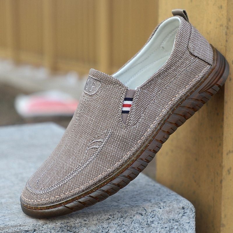 2024 New Arrival Lacing Strap Fashion Flat Bottom Popular Fashion Ultra Light Boat Shoes Canvas Shoes Mens Casual Shoes