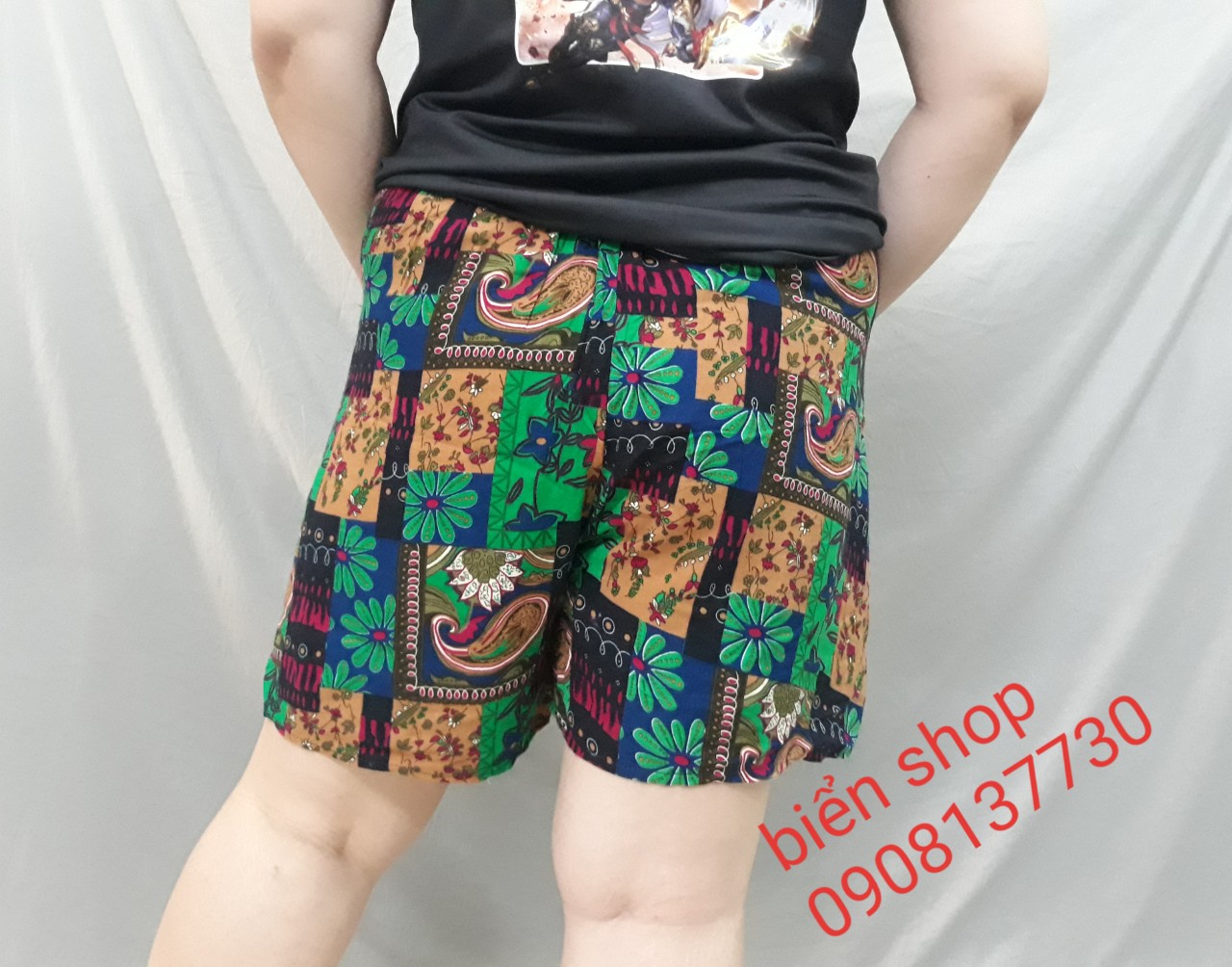Quần đùi [51- 63 kg], quần đùi lanh vải mát, size 2