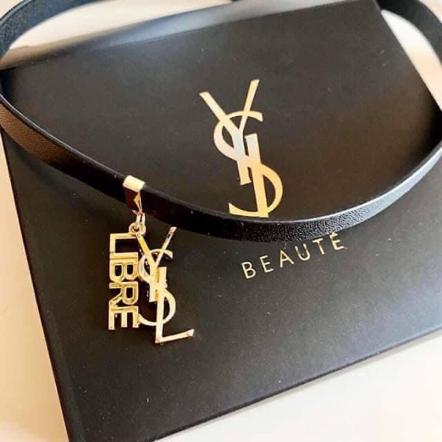 Vòng choker YSL Gift Libre Leather Bracelet