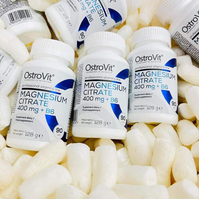 OSTROVIT MAGNESIUM CITRATE 400MG + B6 (90 VIÊN)