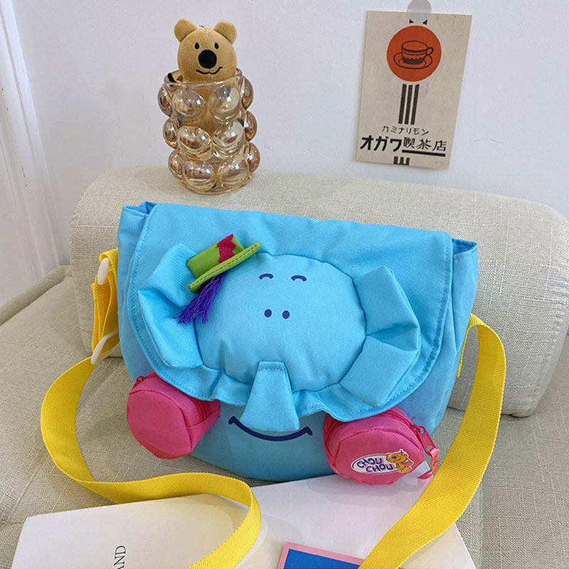 C&K Women's Crossbody Bag Fashion Cute Little Elephant Cloth Bag Cartoon Crossbody Bag